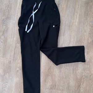 Black high waisted Evans skinny scrub pants